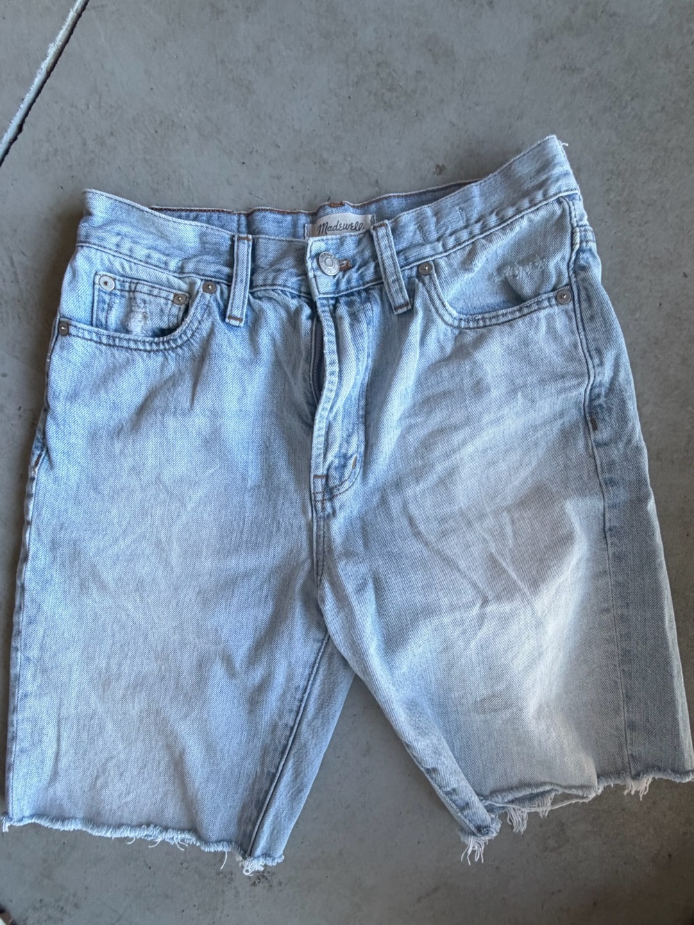 Madewell Light Blue Cutoff Denim Shorts